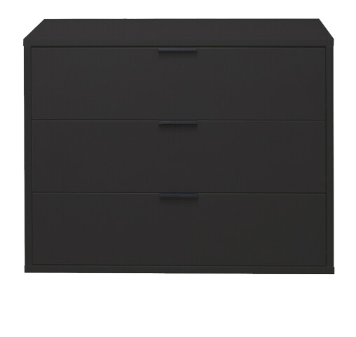 Kommode >Boulder< in Anthrazit matt Lack BG - 81x67x45cm (BxHxT)