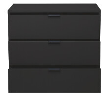 Kommode >Boulder< in Anthrazit matt Lack BG - 81x67x45cm (BxHxT)