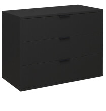 Kommode >Boulder< in Anthrazit matt Lack BG - 81x67x45cm (BxHxT)