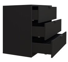 Kommode >Boulder< in Anthrazit matt Lack BG - 81x67x45cm (BxHxT)