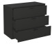 Kommode >Boulder< in Anthrazit matt Lack BG - 81x67x45cm (BxHxT)