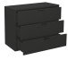 Kommode >Boulder< in Anthrazit matt Lack BG - 81x67x45cm (BxHxT)