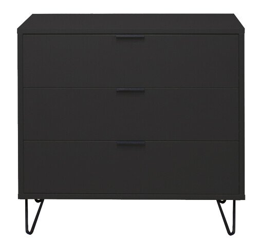 Kommode >Boulder< in Anthrazit matt Lack DB - 81x82x45cm (BxHxT)