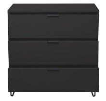 Kommode >Boulder< in Anthrazit matt Lack DB - 81x82x45cm (BxHxT)