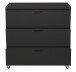 Kommode >Boulder< in Anthrazit matt Lack DB - 81x82x45cm (BxHxT)