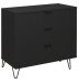 Kommode >Boulder< in Anthrazit matt Lack DB - 81x82x45cm (BxHxT)