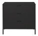 Kommode >Boulder< in Anthrazit matt Lack QF - 81x82x45cm (BxHxT)