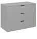 Kommode >Boulder< in Kreidegrau matt Lack BG - 81x67x45cm (BxHxT)