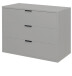 Kommode >Boulder< in Kreidegrau matt Lack BG - 81x67x45cm (BxHxT)