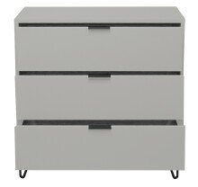 Kommode >Boulder< in Kreidegrau matt Lack DB - 81x82x45cm (BxHxT)