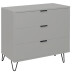 Kommode >Boulder< in Kreidegrau matt Lack DB - 81x82x45cm (BxHxT)