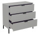 Kommode >Boulder< in Kreidegrau matt Lack QF - 81x82x45cm (BxHxT)