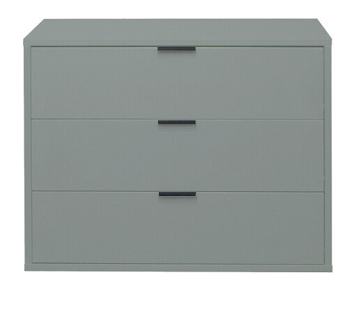 Kommode >Boulder< in Pine Green matt Lack BG - 81x67x45cm (BxHxT)