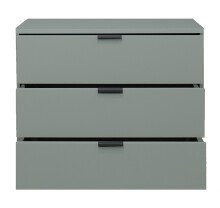 Kommode >Boulder< in Pine Green matt Lack BG - 81x67x45cm (BxHxT)