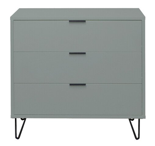 Kommode >Boulder< in Pine Green matt Lack DB - 81x82x45cm (BxHxT)