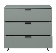 Kommode >Boulder< in Pine Green matt Lack DB - 81x82x45cm (BxHxT)