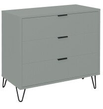 Kommode >Boulder< in Pine Green matt Lack DB - 81x82x45cm (BxHxT)