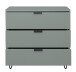 Kommode >Boulder< in Pine Green matt Lack DB - 81x82x45cm (BxHxT)