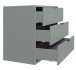 Kommode >Boulder< in Pine Green matt Lack DB - 81x82x45cm (BxHxT)