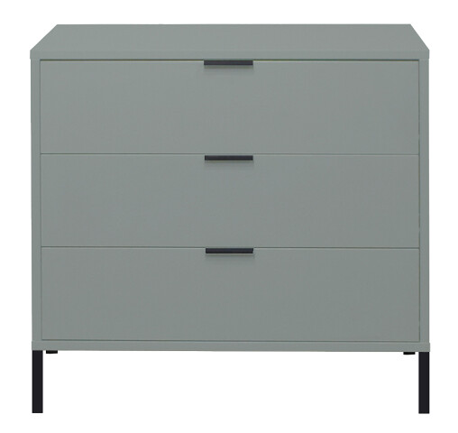 Kommode >Boulder< in Pine Green matt Lack QF - 81x82x45cm (BxHxT)
