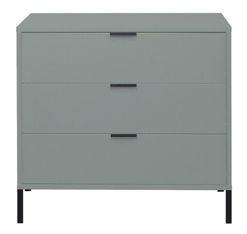 Kommode >Boulder< in Pine Green matt Lack QF - 81x82x45cm (BxHxT)