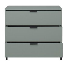 Kommode >Boulder< in Pine Green matt Lack QF - 81x82x45cm (BxHxT)