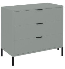 Kommode >Boulder< in Pine Green matt Lack QF - 81x82x45cm (BxHxT)
