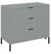 Kommode >Boulder< in Pine Green matt Lack QF - 81x82x45cm (BxHxT)