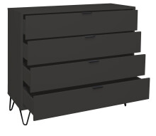 Kommode >Boulder< in Anthrazit matt Lack - 119xx45cm (BxHxT)