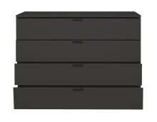 Kommode >Boulder< in Anthrazit matt Lack - 119xx45cm (BxHxT)