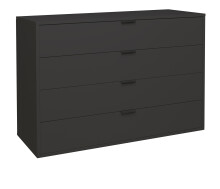 Kommode >Boulder< in Anthrazit matt Lack - 119xx45cm (BxHxT)