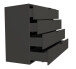 Kommode >Boulder< in Anthrazit matt Lack - 119xx45cm (BxHxT)