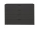 Kommode >Boulder< in Anthrazit matt Lack - 119xx45cm (BxHxT)