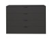 Kommode >Boulder< in Anthrazit matt Lack BG - 119x87x45cm (BxHxT)