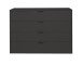 Kommode >Boulder< in Anthrazit matt Lack BG - 119x87x45cm (BxHxT)