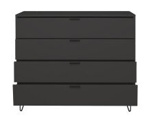 Kommode >Boulder< in Anthrazit matt Lack DB - 119x102x45cm (BxHxT)