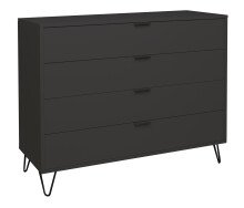 Kommode >Boulder< in Anthrazit matt Lack DB - 119x102x45cm (BxHxT)