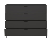 Kommode >Boulder< in Anthrazit matt Lack QF - 119x102x45cm (BxHxT)