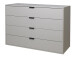 Kommode >Boulder< in Kreidegrau matt Lack - 119xx45cm (BxHxT)