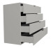 Kommode >Boulder< in Kreidegrau matt Lack - 119xx45cm (BxHxT)