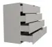 Kommode >Boulder< in Kreidegrau matt Lack - 119xx45cm (BxHxT)
