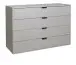 Kommode >Boulder< in Kreidegrau matt Lack - 119xx45cm (BxHxT)