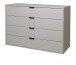 Kommode >Boulder< in Kreidegrau matt Lack BG - 119x87x45cm (BxHxT)