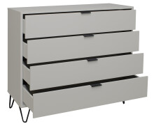 Kommode >Boulder< in Kreidegrau matt Lack DB - 119x102x45cm (BxHxT)