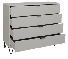 Kommode >Boulder< in Kreidegrau matt Lack DB - 119x102x45cm (BxHxT)