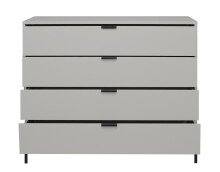 Kommode >Boulder< in Kreidegrau matt Lack QF - 119x102x45cm (BxHxT)