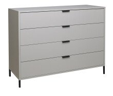 Kommode >Boulder< in Kreidegrau matt Lack QF - 119x102x45cm (BxHxT)