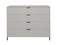 Kommode >Boulder< in Kreidegrau matt Lack QF -...