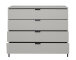 Kommode >Boulder< in Kreidegrau matt Lack QF - 119x102x45cm (BxHxT)