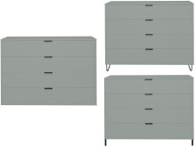 Kommode >Boulder< in Pine Green matt Lack -...